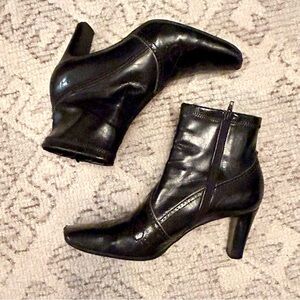 Franco Sarto Black Western Booties